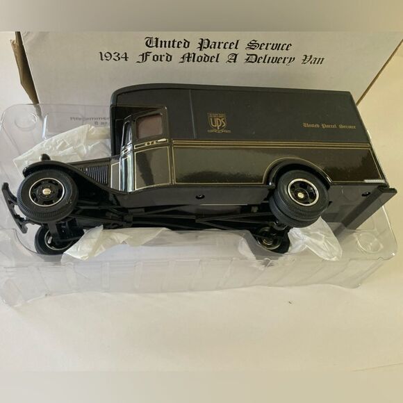 Vintage 1934 UPS delivery truck Ford Model A Delivery Van diecast model NIB - Picture 2 of 7